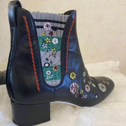FENDI Short Boots Shoes EU 36 US 6 Black Authentic