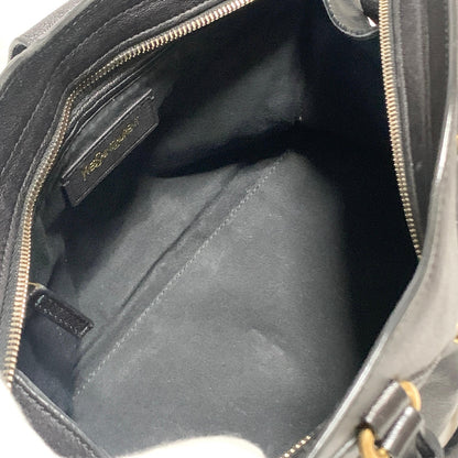 Saint Laurent Cabas Y Line Handbag Shoulder Bag YSL Cassandra Purse Black