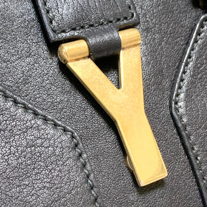 Saint Laurent Cabas Y Line Handbag Shoulder Bag YSL Cassandra Purse Black