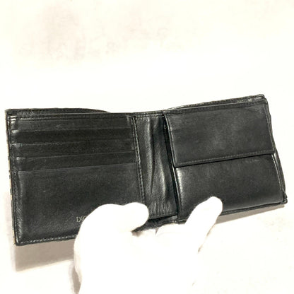 Christian Dior Wallet Oblique Trotter Logo Bi-fold Flap Compact Purse Canvas