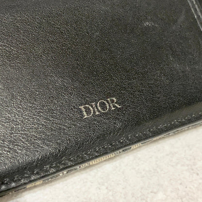Christian Dior Wallet Oblique Trotter Logo Bi-fold Flap Compact Purse Canvas