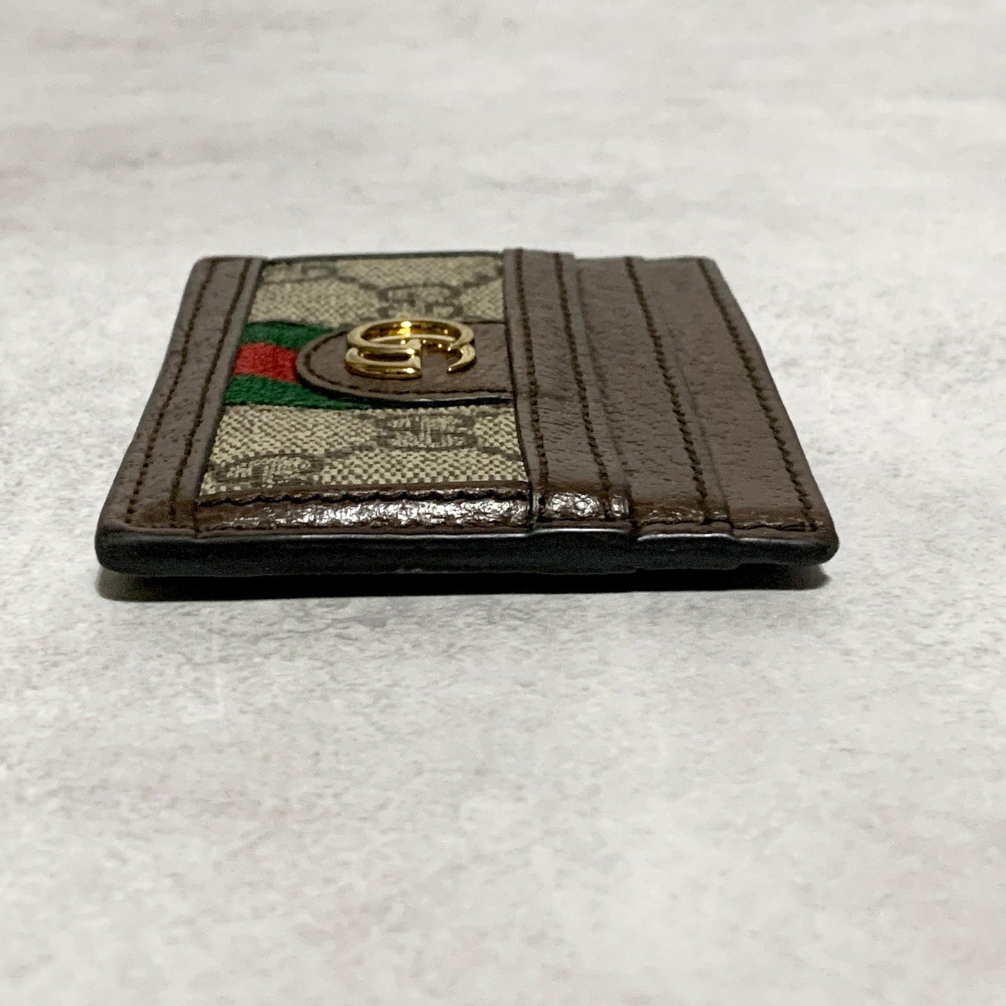 GUCCI Card Holder GG Ophidia Sherry Line Supreme Case Wallet Compact Authentic