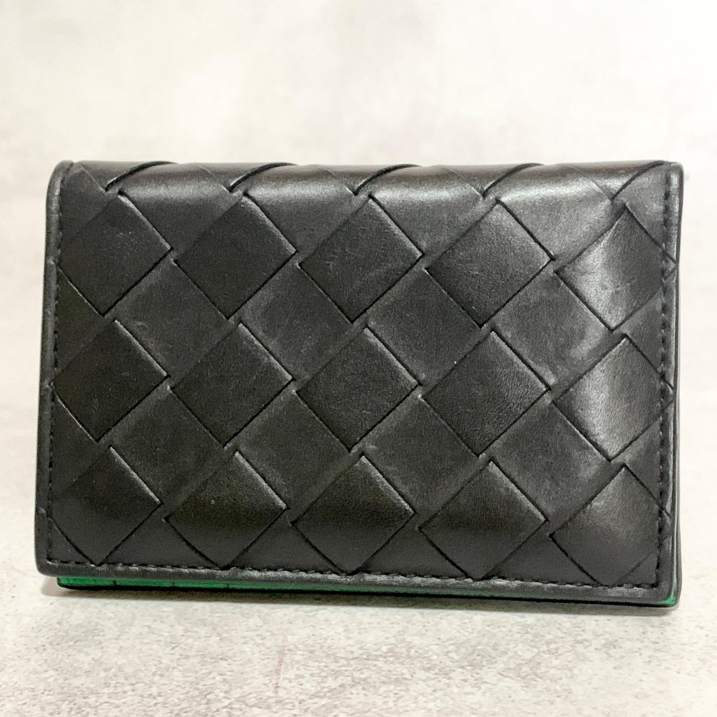 Bottega Veneta Coin Case Intrecciato Bi-fold Holder Wallet Flap Purse Compact