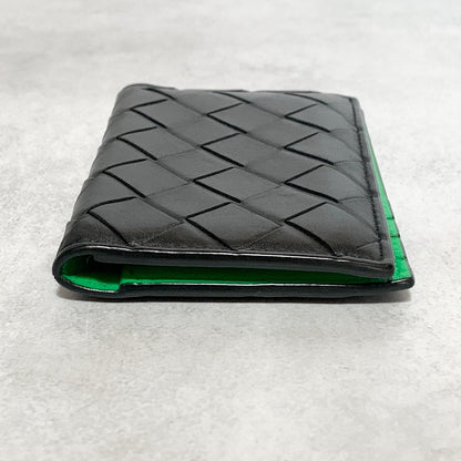 Bottega Veneta Coin Case Intrecciato Bi-fold Holder Wallet Flap Purse Compact