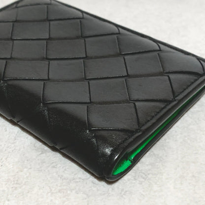 Bottega Veneta Coin Case Intrecciato Bi-fold Holder Wallet Flap Purse Compact