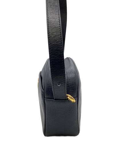 Christian Dior Shoulder Bag Purse CD Navy Authentic
