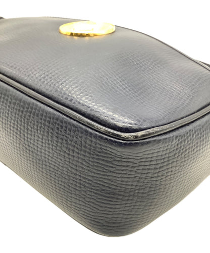 Christian Dior Shoulder Bag Purse CD Navy Authentic