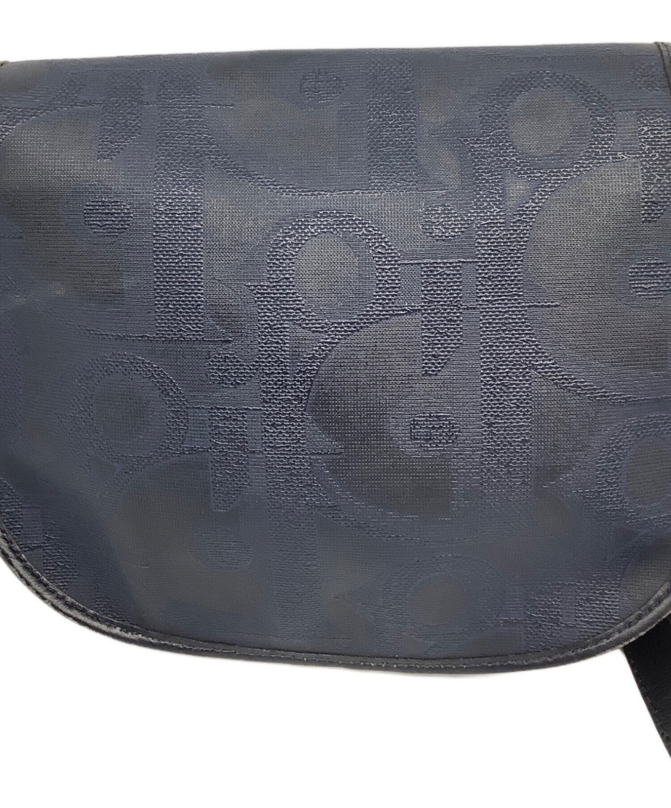 Christian Dior Shoulder Bag Purse Navy Authentic