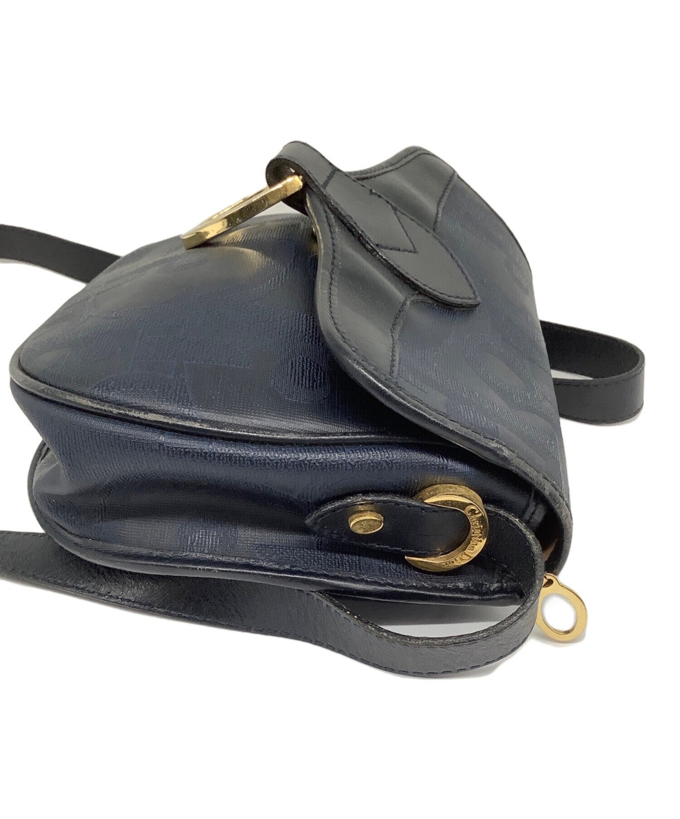 Christian Dior Shoulder Bag Purse Navy Authentic