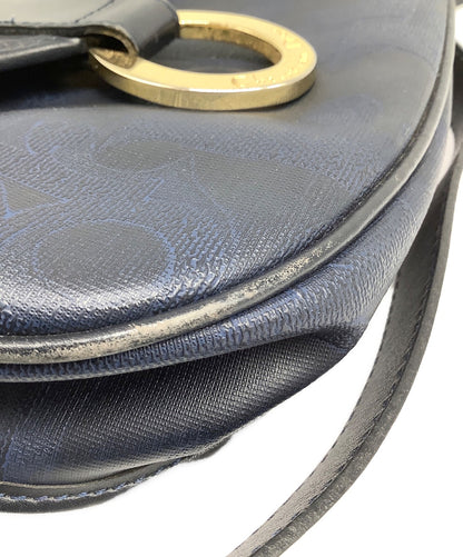 Christian Dior Shoulder Bag Purse Navy Authentic