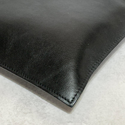 VERSACE Bag Medusa Clutch Purse Hand Leather Black Gold Used Authentic