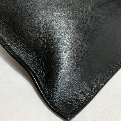 VERSACE Bag Medusa Clutch Purse Hand Leather Black Gold Used Authentic