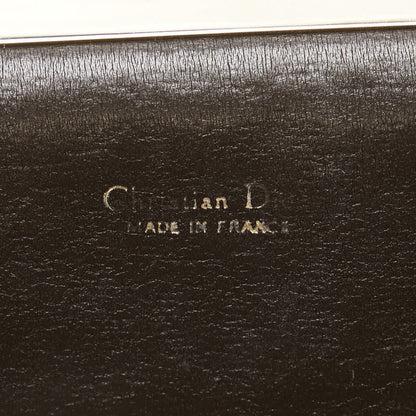 Christian Dior Clutch Bag Second Bag Trotter Canvas Leather Brown Authentic
