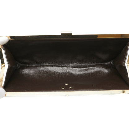 Christian Dior Clutch Bag Second Bag Trotter Canvas Leather Brown Authentic