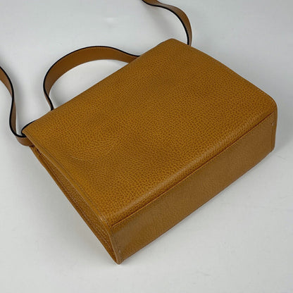 Christian Dior Hand Shoulder Bag Tote Purse 2way CD Leather Brown Authentic