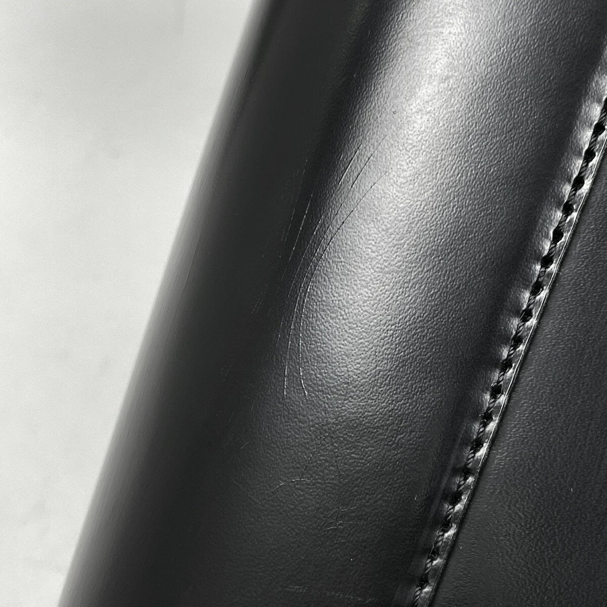 Christian Dior Hand Bag Tote Purse Leather Black Authentic