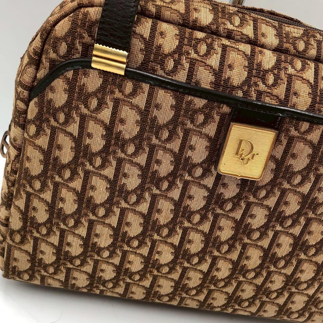 Christian Dior Hand Bag Tote Purse Trotter Authentic