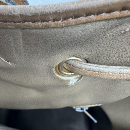 Christian Dior Shoulder Bag Purse Leather Beige Brown Authentic