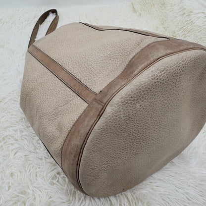 Christian Dior Shoulder Bag Purse Leather Beige Brown Authentic