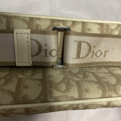 Christian Dior Shoulder Bag Purse Trotter Beige Authentic