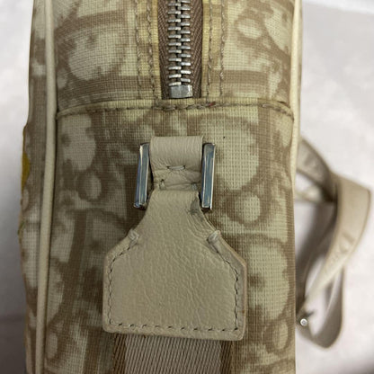 Christian Dior Shoulder Bag Purse Trotter Beige Authentic