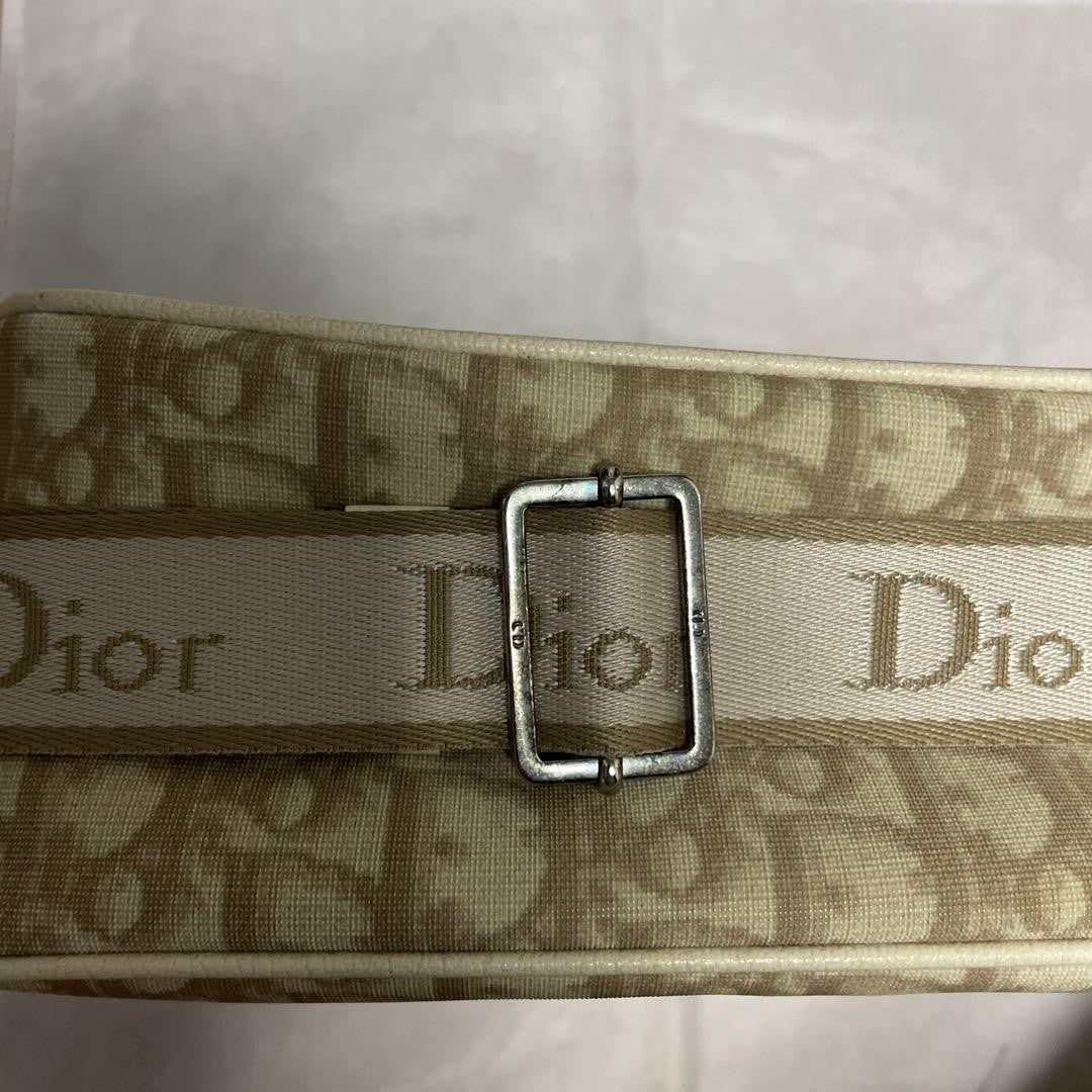 Christian Dior Shoulder Bag Purse Trotter Beige Authentic