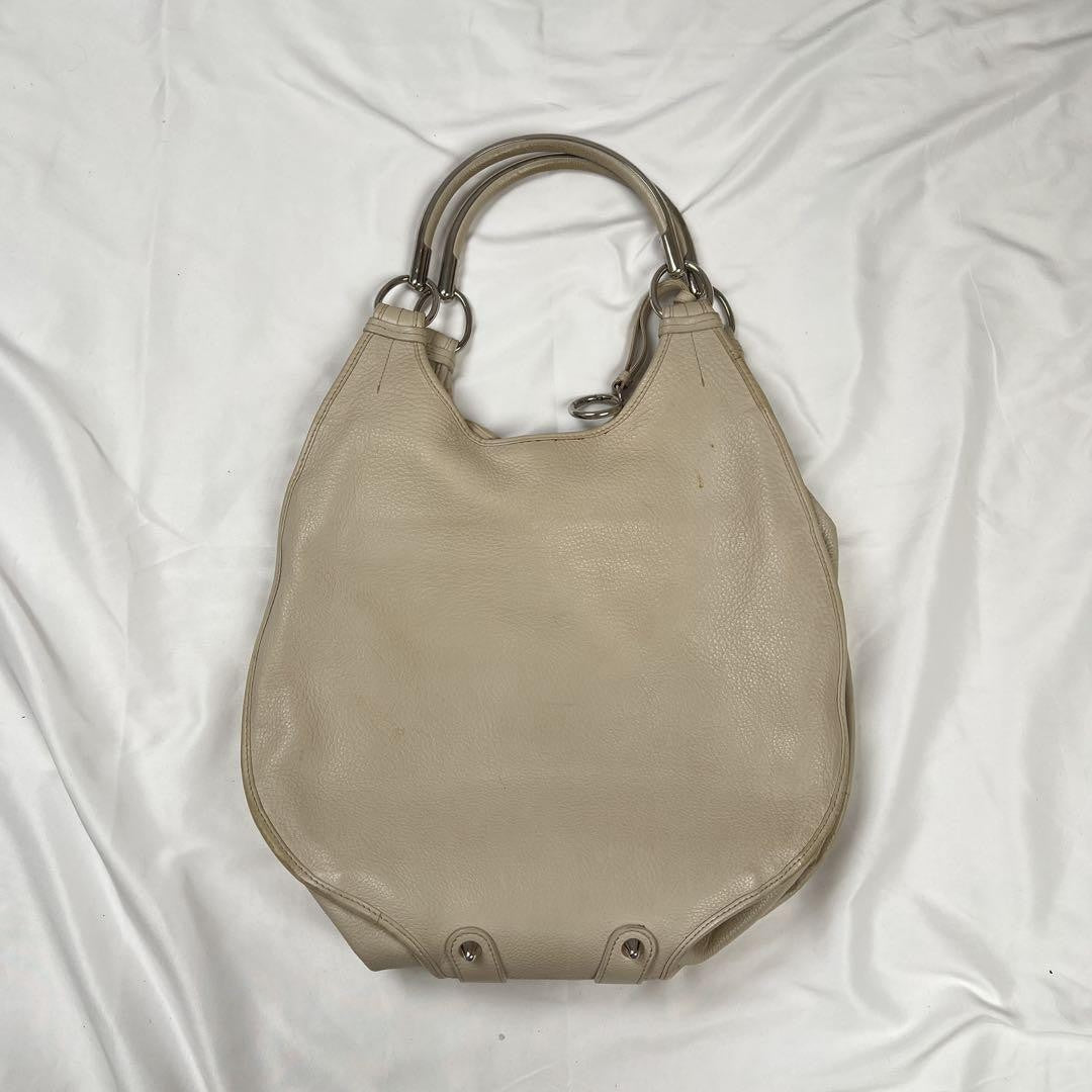 Christian Dior Hand Shoulder Bag Tote Purse Leather Authentic