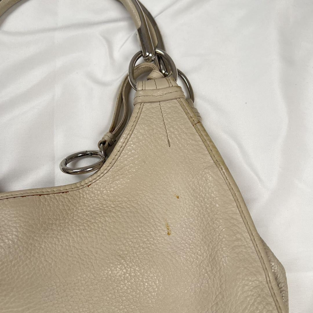 Christian Dior Hand Shoulder Bag Tote Purse Leather Authentic