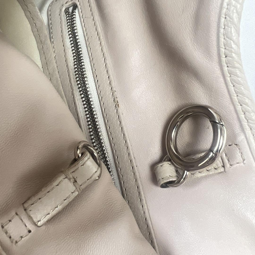Christian Dior Hand Shoulder Bag Tote Purse Leather Authentic