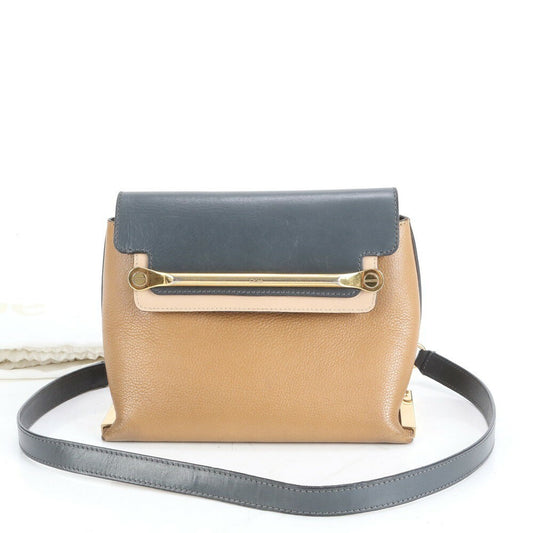 Chloe Shoulder Bag Purse Leather Multicolor Authentic