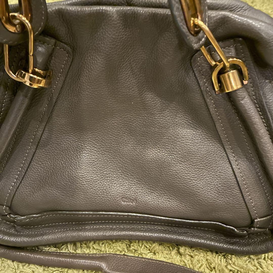 Chloe Hand Shoulder Bag Tote Purse Paraty Leather Authentic