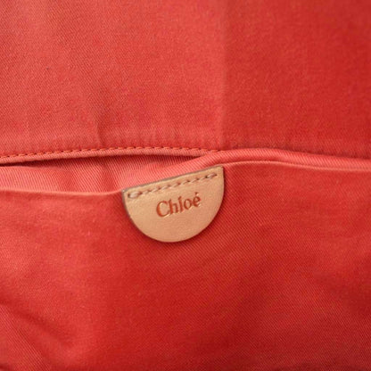 Chloe Hand Shoulder Bag Tote Purse 2way ANGIE Leather Beige Authentic