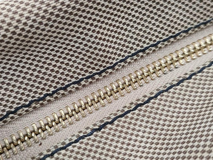 Chloe Hand Bag Tote Purse Canvas Leather Beige Authentic