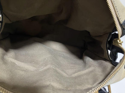 Chloe Hand Bag Tote Purse Canvas Leather Beige Authentic