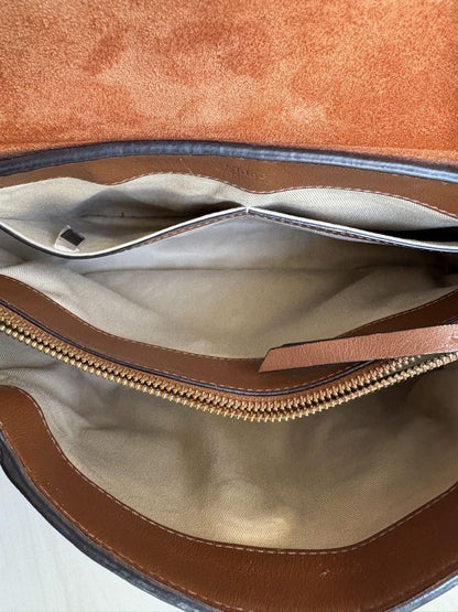 Chloe Hand Shoulder Bag Tote Purse 2way Brown Authentic