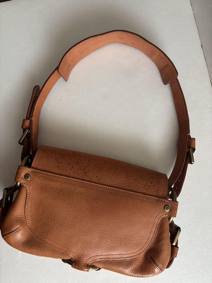 MULBERRY Shoulder Bag Purse Leather Light Brown Authentic