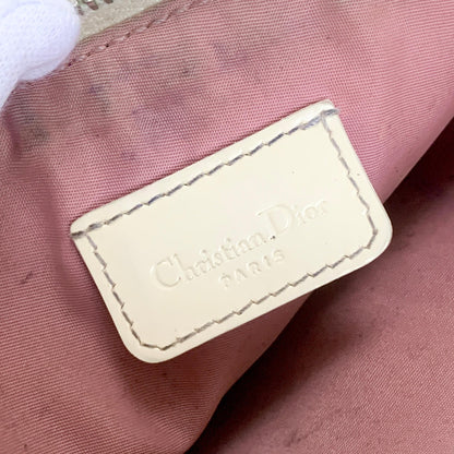 Christian Dior Saddle Bag Trotter Accessory Pouch Shoulder Purse PVC Pink Auth