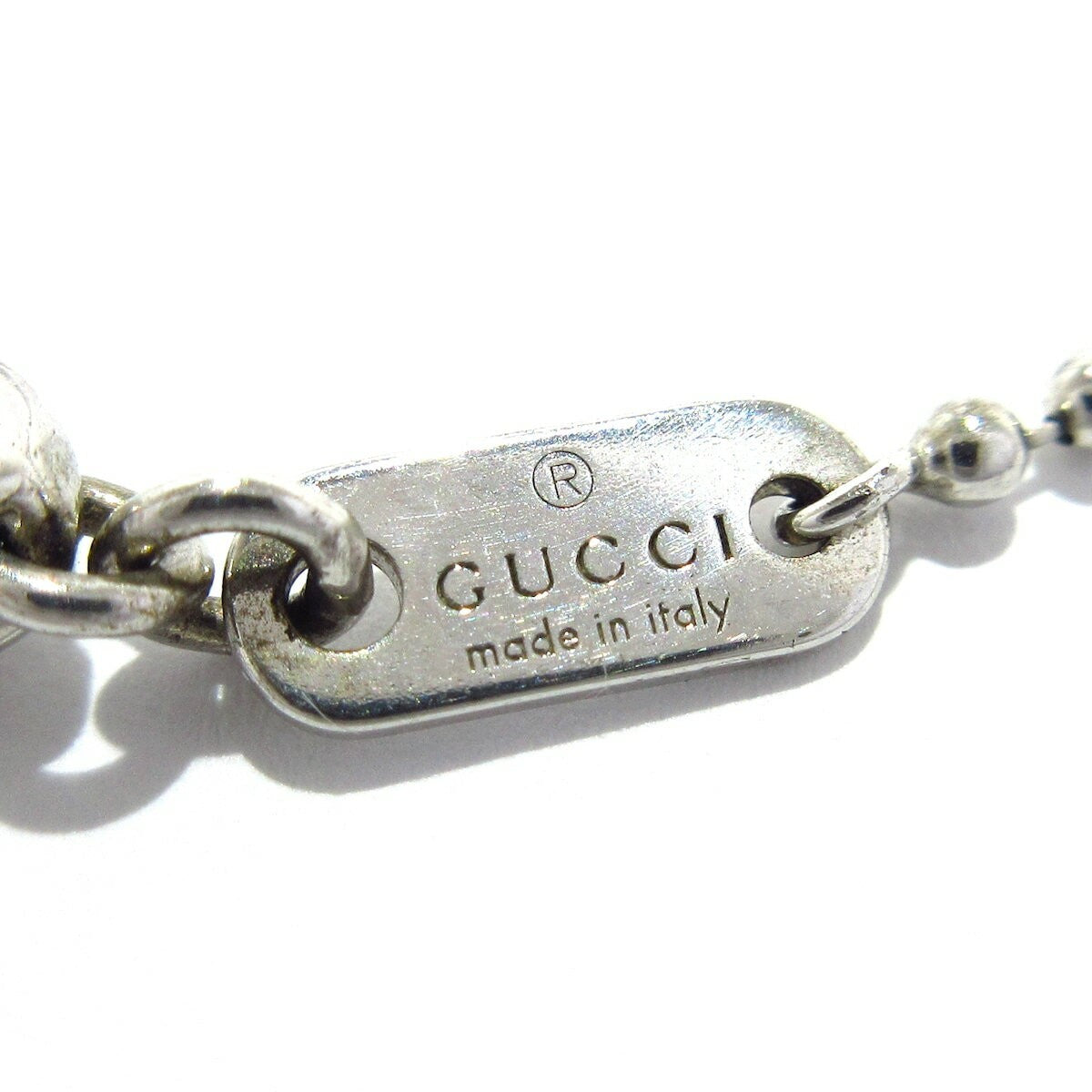 GUCCI Bracelet Bangle GG Heart Silver 925 Women Accessory Authentic