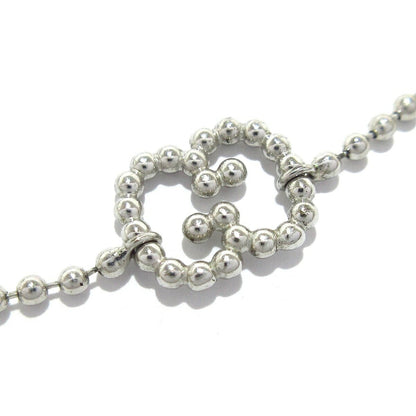 GUCCI Bracelet Bangle GG Heart Silver 925 Women Accessory Authentic