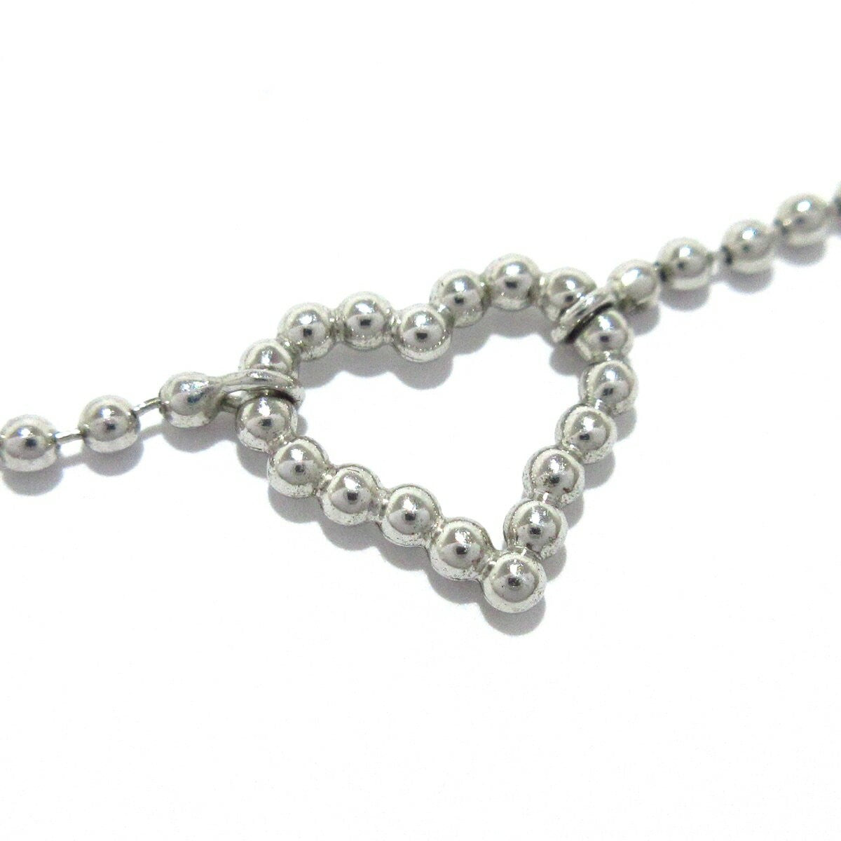GUCCI Bracelet Bangle GG Heart Silver 925 Women Accessory Authentic