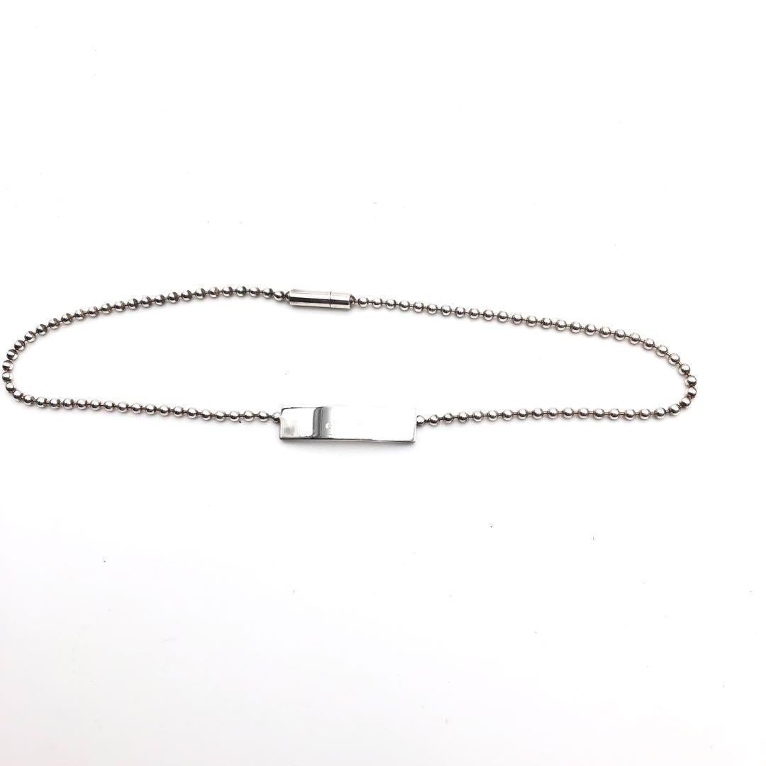 GUCCI Bracelet Bangle Ball Chain Silver 925 Women Accessory Authentic