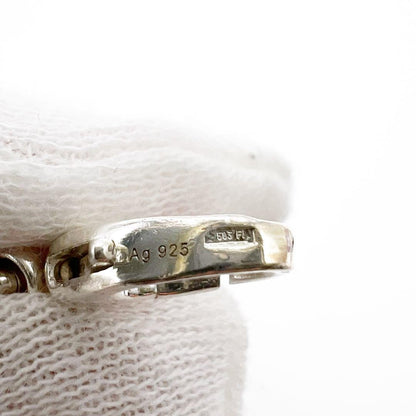GUCCI Bracelet Bangle Interlocking Chain Silver 925 Women Accessory Authentic