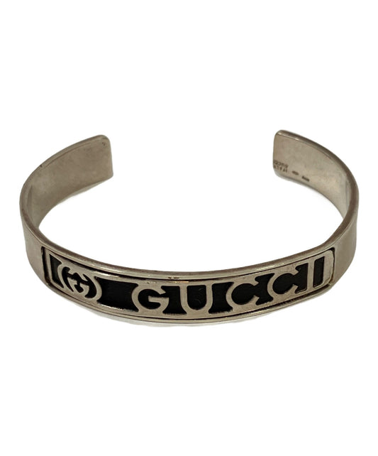 GUCCI Bracelet Bangle Silver White Men's Accessory Authentic