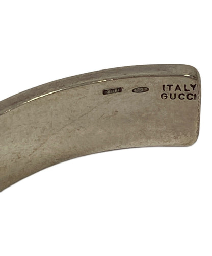 GUCCI Bracelet Bangle Silver White Men's Accessory Authentic