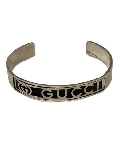 GUCCI Bracelet Bangle Silver White Men's Accessory Authentic