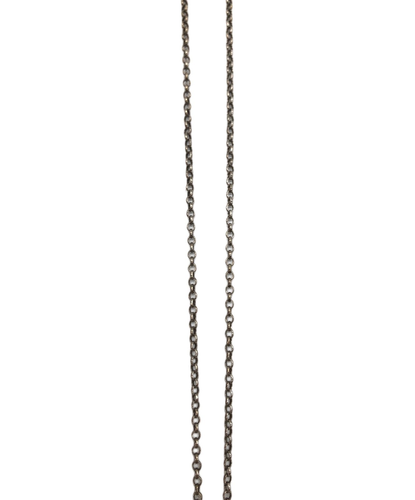 GUCCI Necklace Pendant Interlocking Silver Women Accessory Authentic