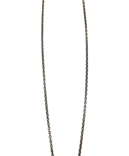 GUCCI Necklace Pendant Interlocking Silver Women Accessory Authentic