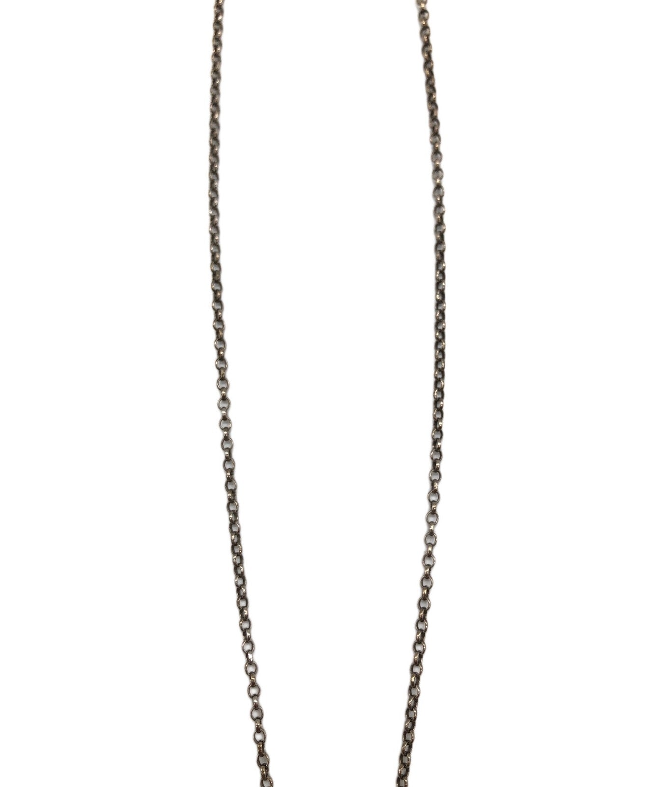 GUCCI Necklace Pendant Interlocking Silver Women Accessory Authentic