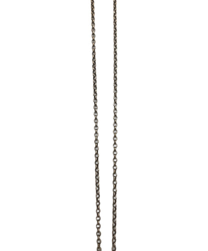 GUCCI Necklace Pendant Interlocking Silver Women Accessory Authentic