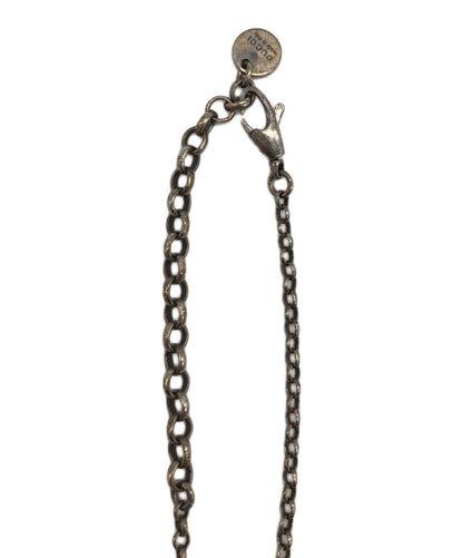 GUCCI Necklace Pendant Interlocking Silver Women Accessory Authentic